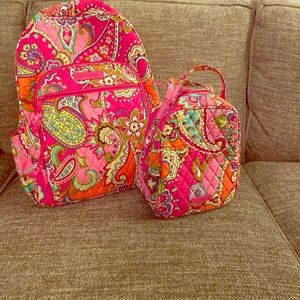 Vera Bradley Backpack & Lunch Tote
